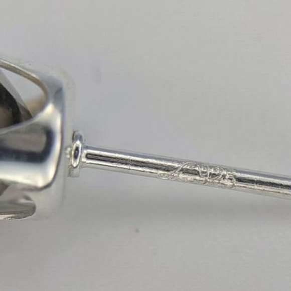 Smokey Quartz 5mm Silver Stud Earrings - Picture 6 of 9